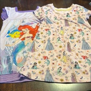 2 Disney Princess Nightgowns
